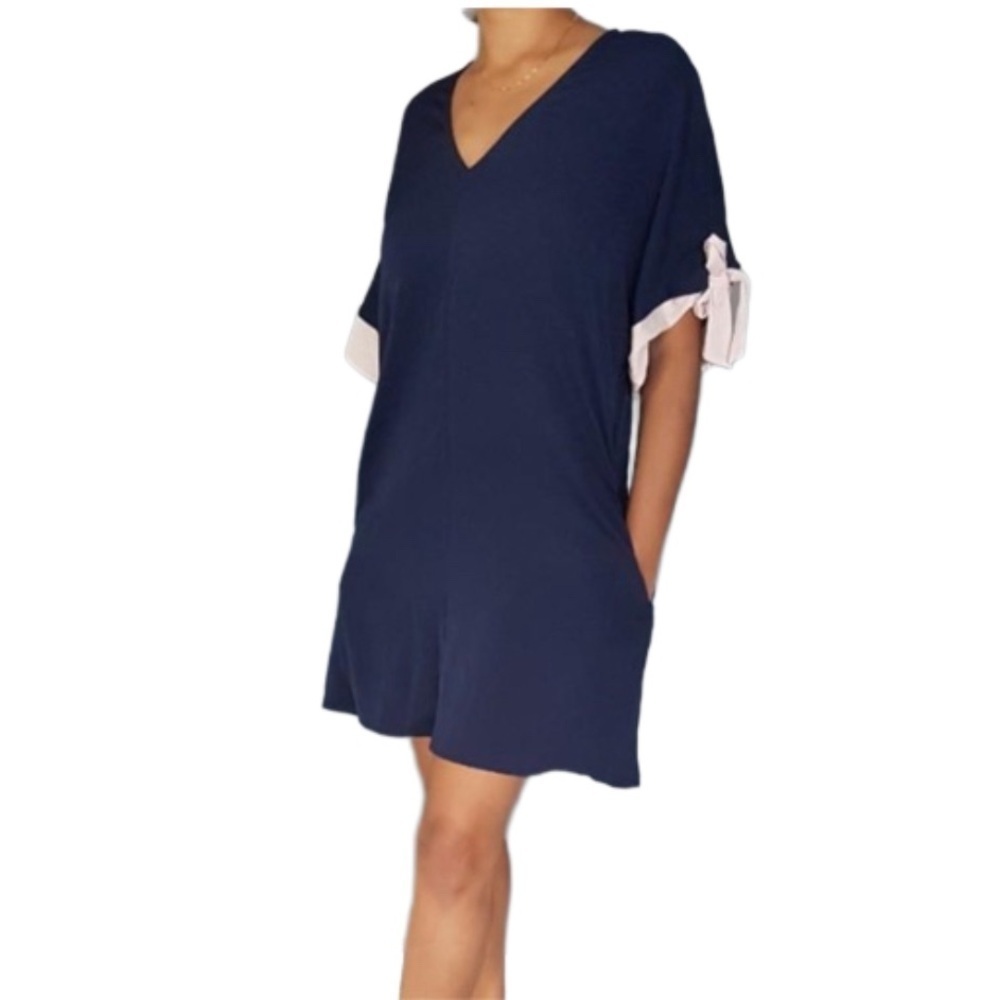 Zara Sz S Shift Dress With Pockets and Bows
